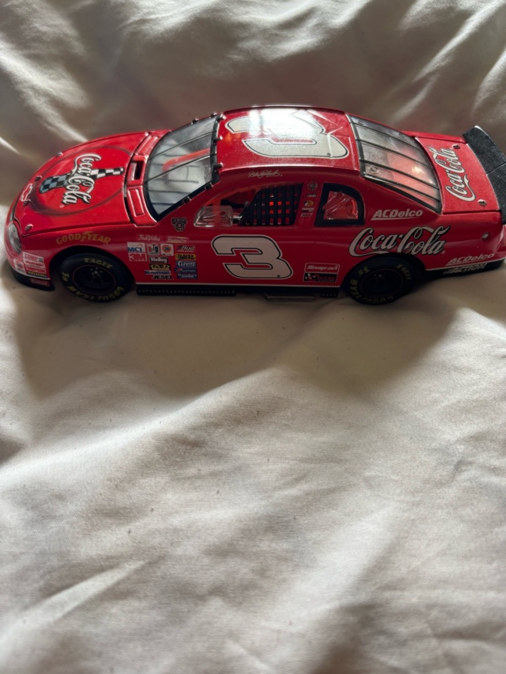 Coca Cola Red #3 Collectible Die-Cast Race Car
